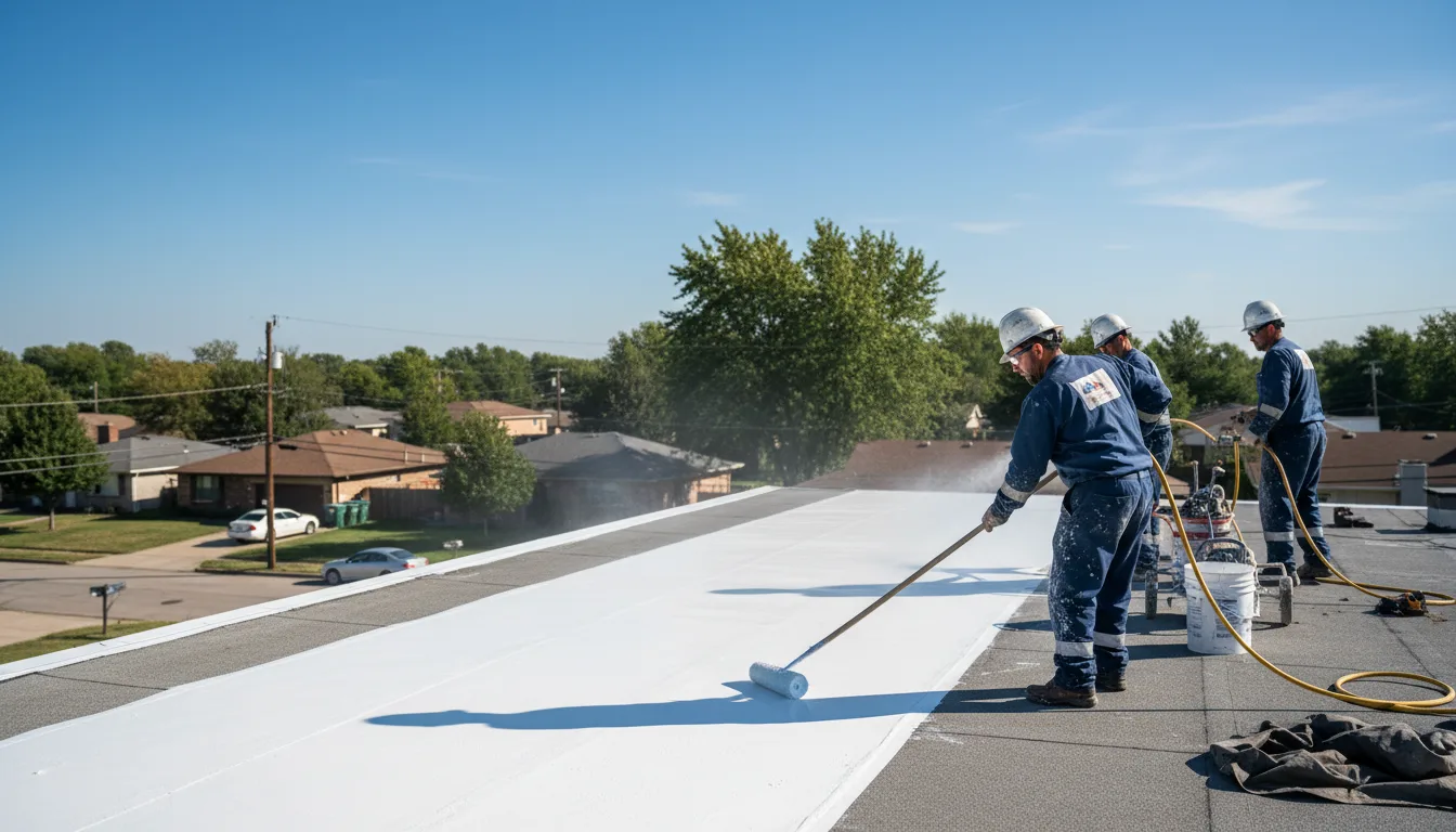 Commercial roof coating in Isleta, NM near me